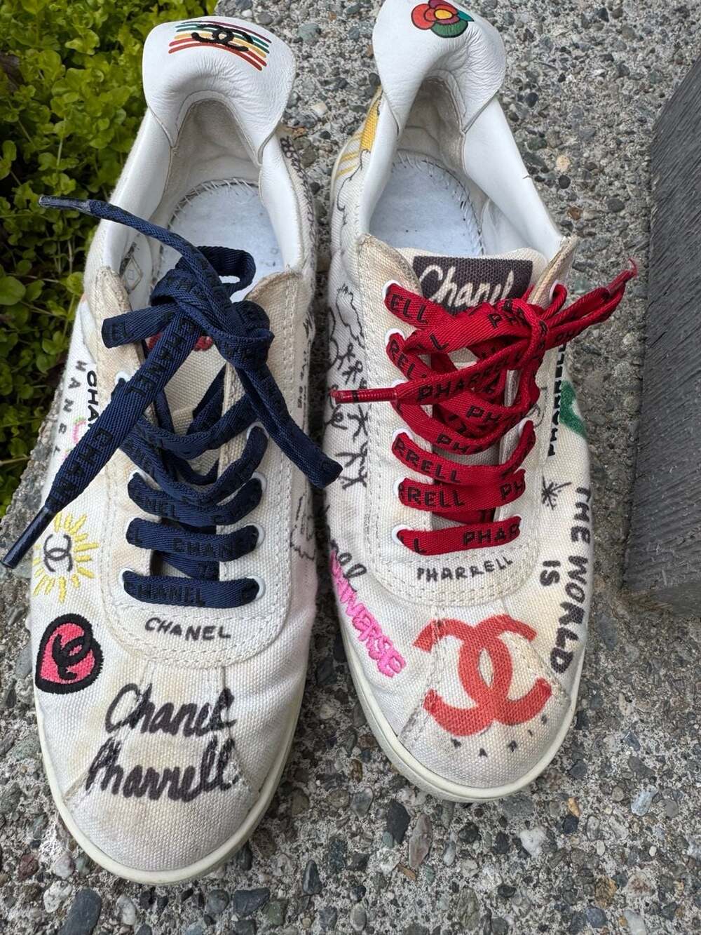 Chanel x Pharrell Williams Capsule Collection Canvas Sneakers - Picture 3 of 15